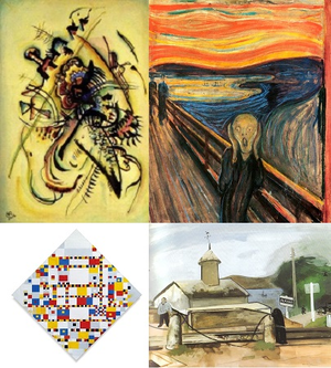 Works of renowned artists in the public domain